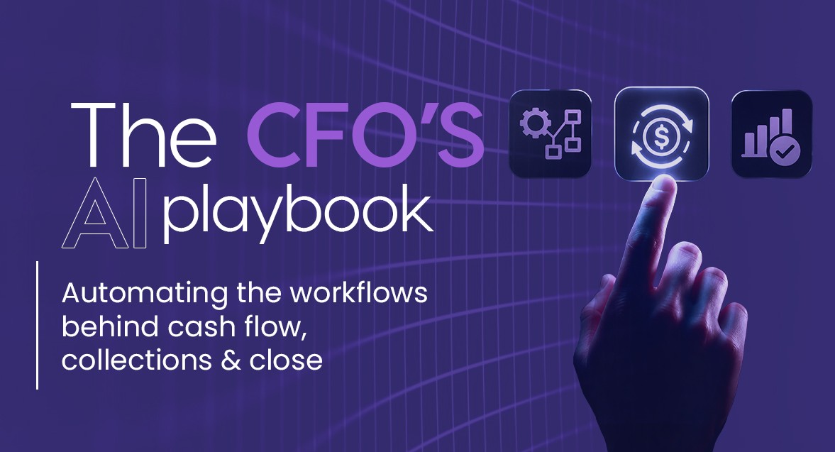 The CFO's AI playbook — automating the workflows behind cash flow, collections and close. Cover image for the IZZI AI perspective article.